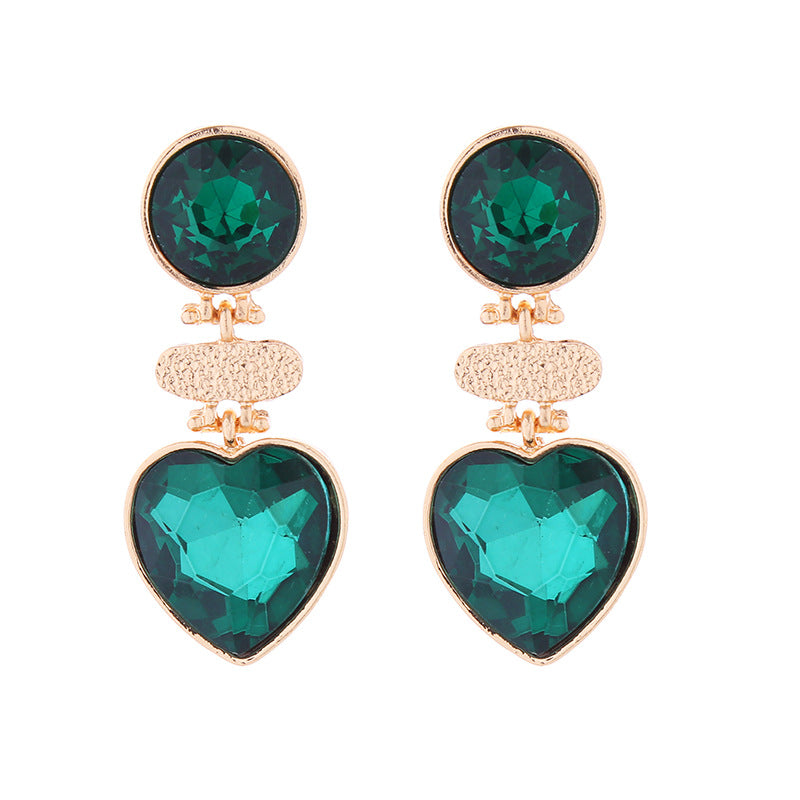 Wholesale Round Love Multi-layer Vintage Earrings